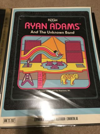 Ryan Adams 2017 Edmonton Ab Poster