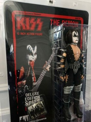 Kiss 12 Inch Figure Demon Blood Spitting Deluxe Gene Simmons Variant Alive
