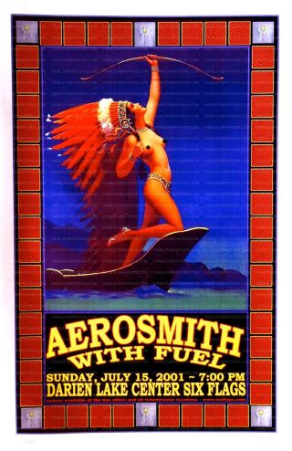 Aerosmith Concert Poster 2001