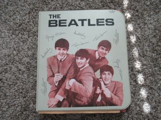 Beatles 1964 Beatles Spp 3 Ring School Binder Full Of Scrapbook Beatles Pages