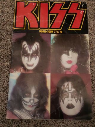 Kiss World Tour Book 77 - 78 - Complete Vintage - Vg Alive 2 Ii