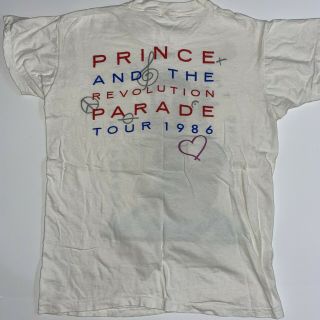 Prince and the Revolution 86 Parade Tour Men ' s XL T - Shirt Screen Stars Vintage 3
