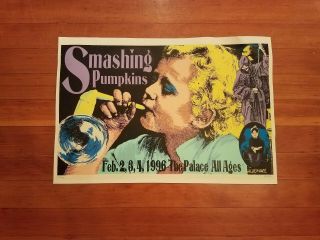 Numbered And Signed 1996 Smashing Pumpkins Concert Poster By Kozik