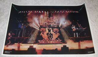 Kiss Alive Ii Love Gun Tour Live Stage 1977 Vintage Aucoin Poster (nm)