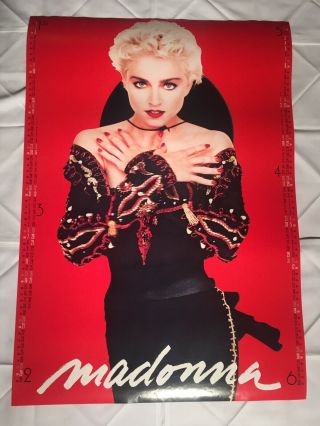 Madonna Rare You Can Dance Japanese Promo 2 Sided Poster Calendar Warner - Pioneer