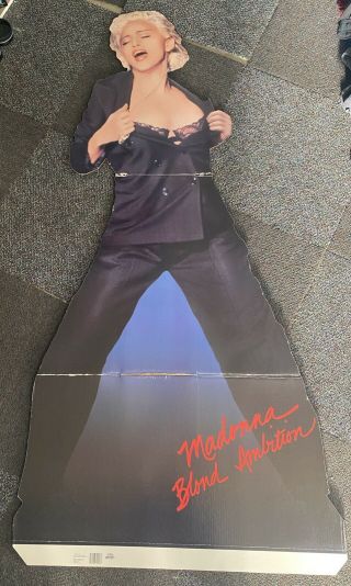 Rare Life - Size Madonna Blonde Ambition Tour Cut - Out Standee Dated 1990