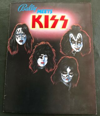 Kiss Bally Pinball Machine Promotional Flyer 1978 Aucoin Awesome