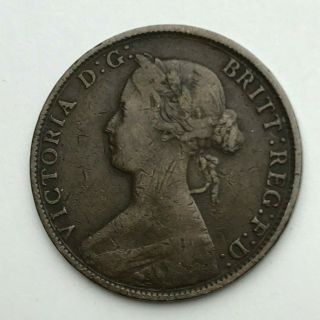 Dated : 1861 - Canada - Nova Scotia - One Cent - 1 Cent Coin - Queen Victoria 3