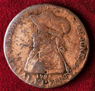 1795 Great Britain Half Penny Token - Hampshire Emsworth / Earl Howe
