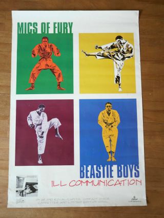Rare 1994 Beastie Boys Ill Communication Vinyl Record Promo Poster