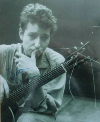 Bob Dylan,  Autographed B&w Photo