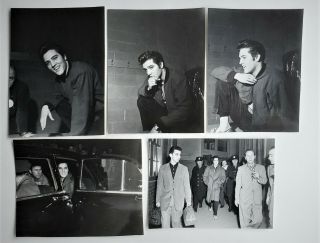 Elvis Presley - 5 Black & White Photos - April 3,  1957 - Ottowa,  Canada