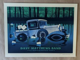 Dave Matthews Band Dmb Poster 4/6/13 Oak Mountain Amphitheatre Pelham Al