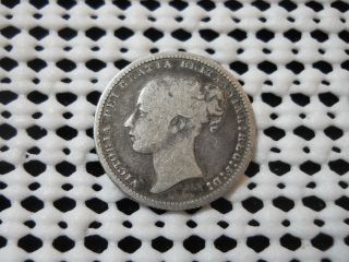 1875 Die 2 Great Britain One Shilling Silver Coin To Usa