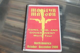 Marilyn Manson - Tour Itinerary / North America 2000