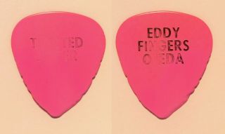 Twisted Sister Eddie Ojeda Concert - Pink Guitar Pick - 1985 Stay Hungry Tour