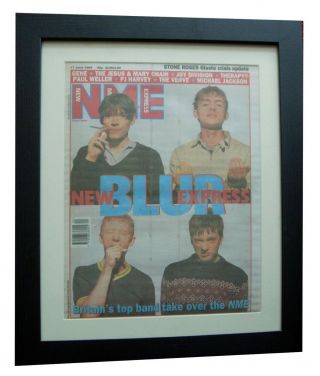 Blur,  Parklife,  Nme 1995,  Rare,  Vintage,  Poster,  Framed,  Express Global Ship