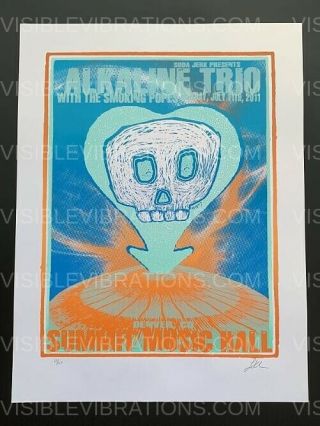 Alkaline Trio Concert Poster 2011 Lindsey Kuhn Denver