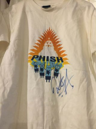Phish Japan 2000 Tour T - Shirt Size S Signed By Jon Fishman
