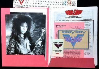 Vinnie Vincent Invasion 1986 Fan Club Kit Megarare Kiss Aucoin Slaughter