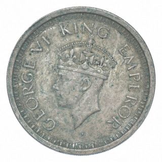 Silver - World Coin - 1945 India 1 Rupee - World Silver Coin 375