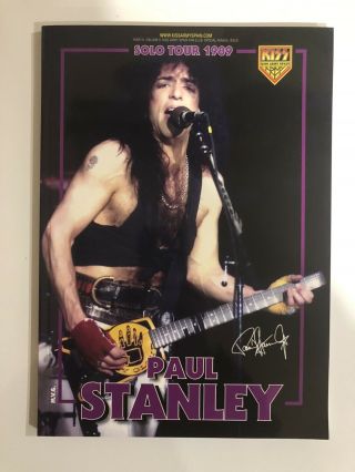 Kiss Paul Stanley 1989 Solo Tour Book