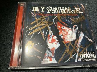 My Chemical Romance Autographed Signed “three Cheers For Sweet Revenge” Cd