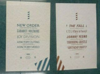 Ikon Factory 2 Us Promo Posters 16 " X 10 " Joy Division Order Birthday Party