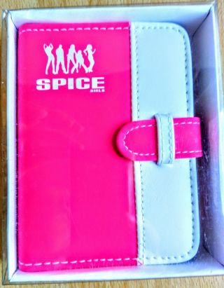 Spice Girls Organiser With Pen Circa 1997 X Shop Stock Pink & White