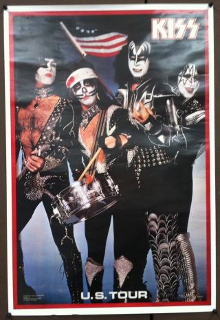 KISS U.  S.  Tour 1976 Bicentennial Concert Poster Set Of 2 (1st & 2nd Printings) 2