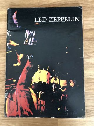 Led Zeppelin 1972 Japan Tour Programme Program Japanese
