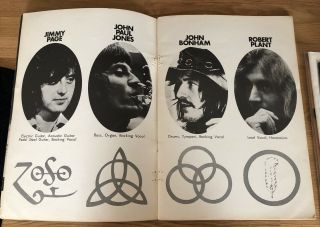 Led Zeppelin 1972 Japan Tour Programme Program Japanese 3