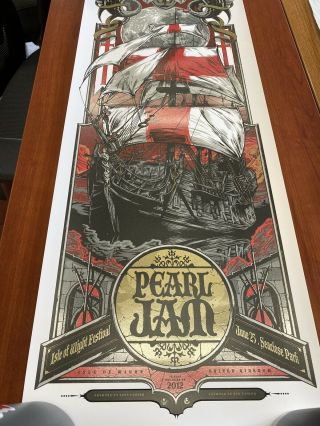 Pearl Jam Poster Isle Of Wight,  2012 Rhys Cooper,  Ken Taylor