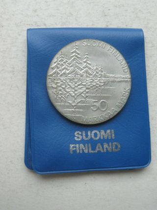 Finland Silver 50 Markkaa 1985 Kalevala UNC pacakage 3