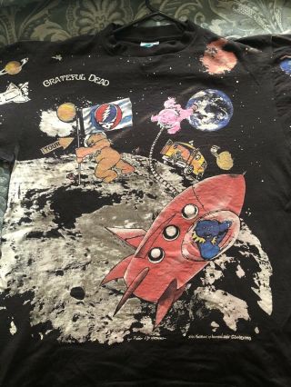 Grateful Dead Standing On The Moon 1995 " Tour " T Shirt