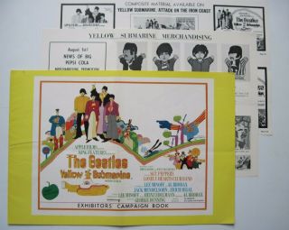 Beatles - 1968 Yellow Submarine Uk Pressbook - Exhibitor 