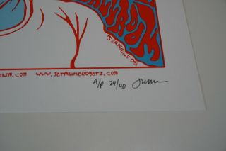Jermaine Rogers - AUDIOSLAVE - Signed AP Silkscreen Concert Poster 2005 2
