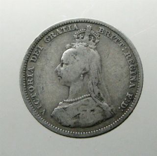 Queen Victoria Silver Shilling_great Britain_minted 1887_63 Year Reign