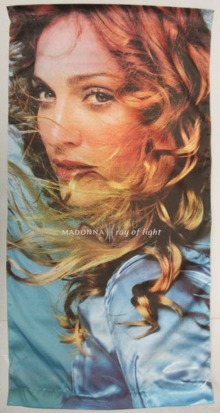 Madonna Ray Of Light 1998 Us Promo Only Cloth Banner Never Hung Huge Minty