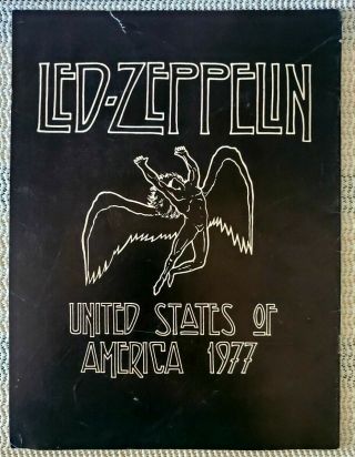 An Evening With Led Zeppelin Tour Book - North America - 1977 Concert Program