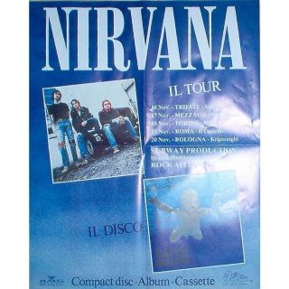 Nirvana Nevermind Italian Tour 1991 Italy 