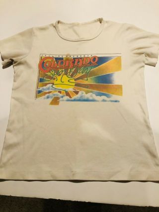 Lynyrd Skynyrd 1977 Colorado Sunday 2 Shirt Same As Allen Collins Shirt Ss Album