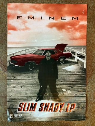 Vintage Eminem Slim Shady Lp Poster 12x18 Og