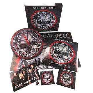 Axel Rudi Pell - Sign Of The Times Deluxe Box Set W/ Cd Vinyl Button Wall Clock