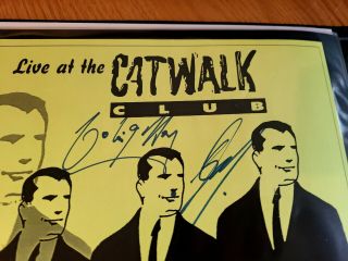 MEN AT WORK - Poster Signed by Band - CATWALK CLUB,  SEATTLE 2000 2