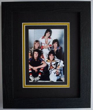 Les Mckeown Signed 10x8 Framed Autograph Photo Display Bay City Rollers