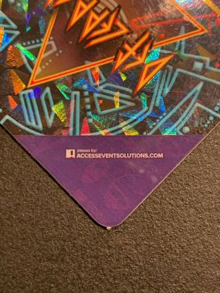 Journey Def Leppard 2018 All Access Backstage Pass US/Canada Tour 3