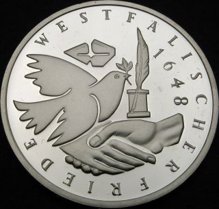 Germany 10 Mark 1998g Proof - Silver - Peace Of Westphalia - 2772 ¤