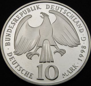 GERMANY 10 Mark 1998G Proof - Silver - Peace of Westphalia - 2772 ¤ 2