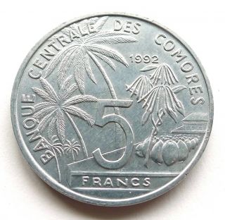 Comoro Islands 5 Francs 1992,  World Fisheries Conference,  Fao,  Coelacanth,  Km 15